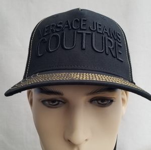 New Men's  "Versace Couture" Black Baseball Cap